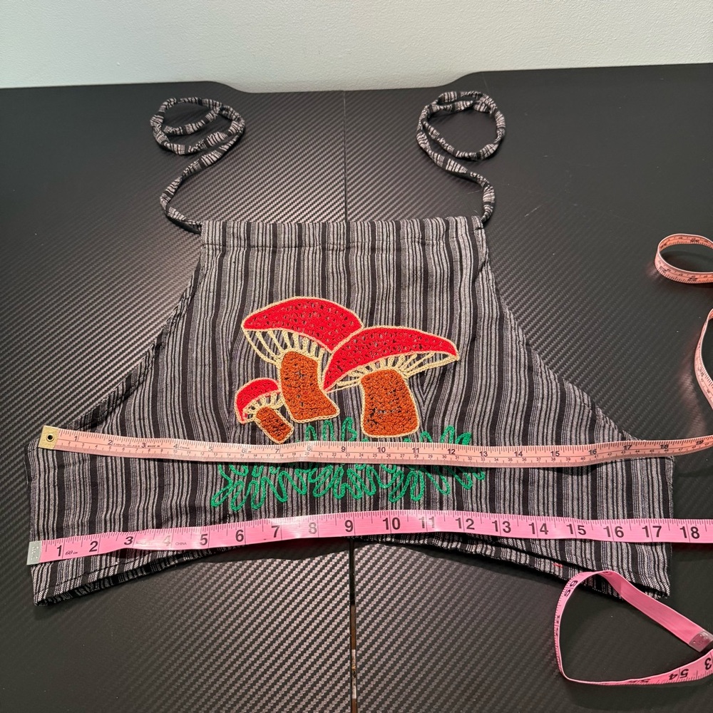 🍄 Katimandu Imports Mushroom Halter Top | Handmade Nepal Cotton Boho Fairy Core - Picture 8 of 11